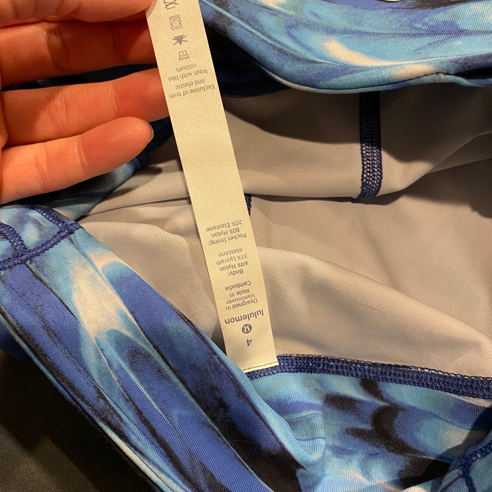 New, Lululemon Speed Up Crop, Multi Color Size 4 - image 6